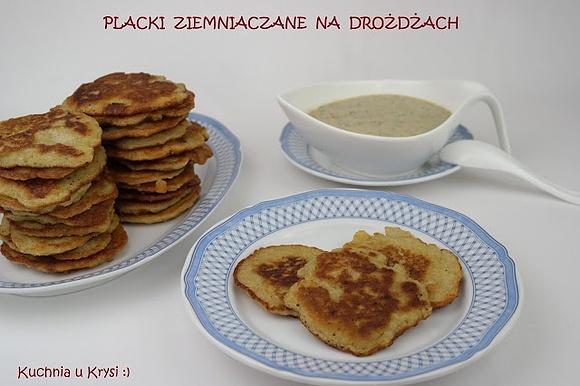 Placki ziemniaczane na drożdżach