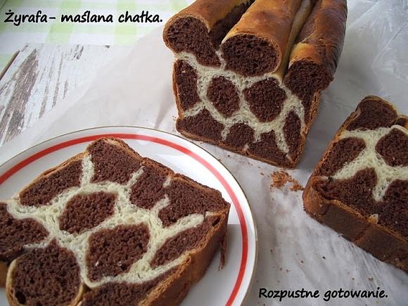 Żyrafa maślana chałka - miękka i delikatna, pachnąca przysmak