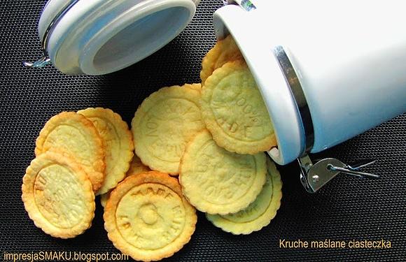 Kruche maślane ciasteczka herbatniki proste dla dzieci