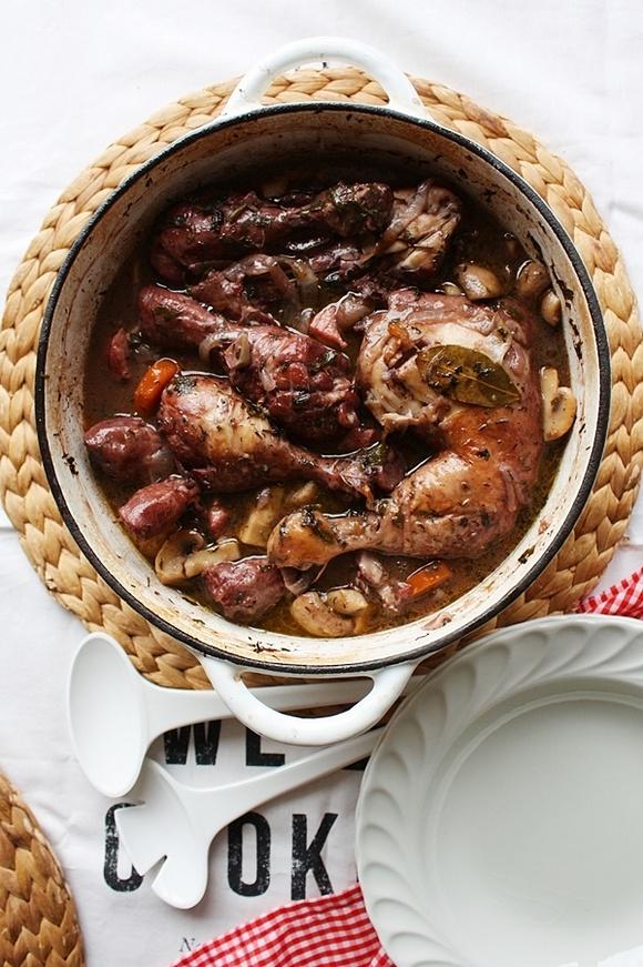 Coq au vin czyli kurczak w winie