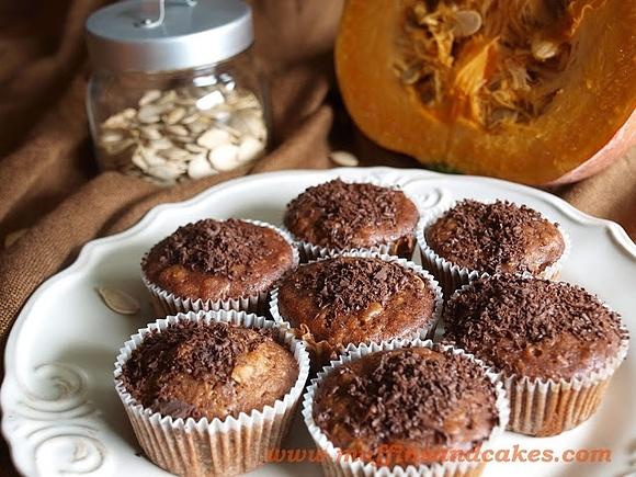 Muffinki dyniowe z orzechami włoskimi