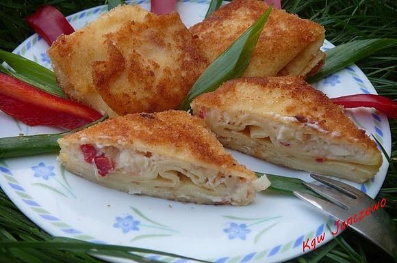 Krokieciki serowe z camembertem i serem topionym