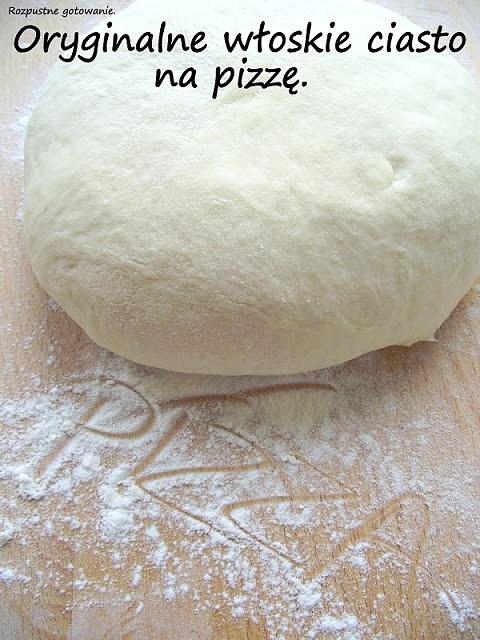 Oryginalne włoskie ciasto na pizzę