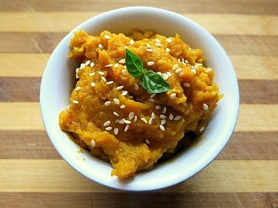 Pasta z pieczonych warzyw z tahini