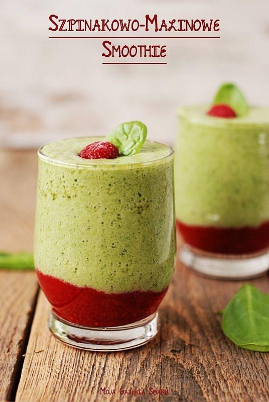 Szpinakowo-malinowe smoothie