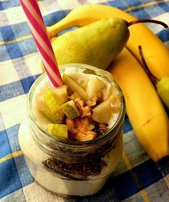 Jogurt bananowy z nasionami chia