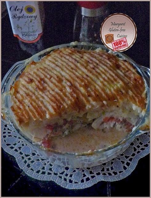 Zapiekanka rybna z fenkułem i pomidorami