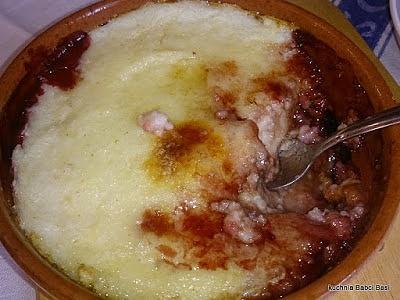 Zapiekana kaszka manna ze śliwkami