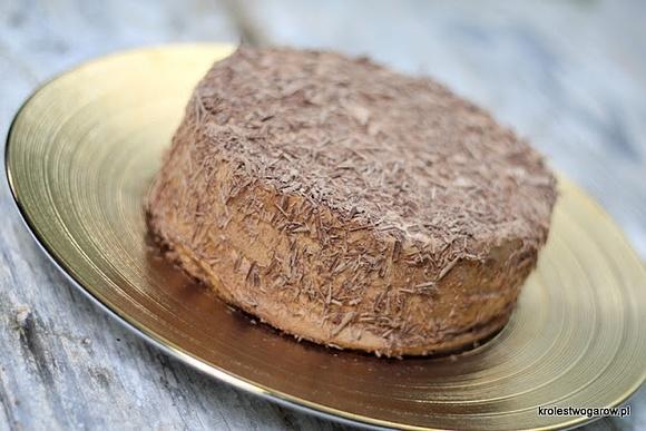Makowy tort z kremem czekoladowym bezglutenowy