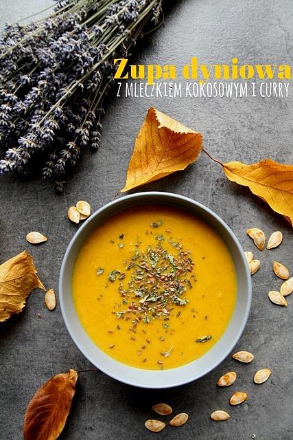 Kremowa zupa dyniowa z mleczkiem kokosowym i curry