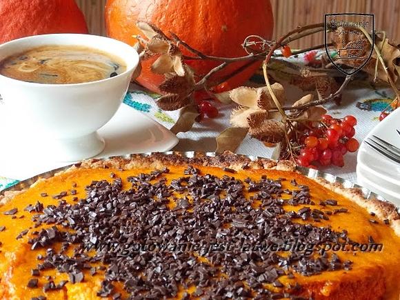 Tarta z dynią hokkaido i czekoladą