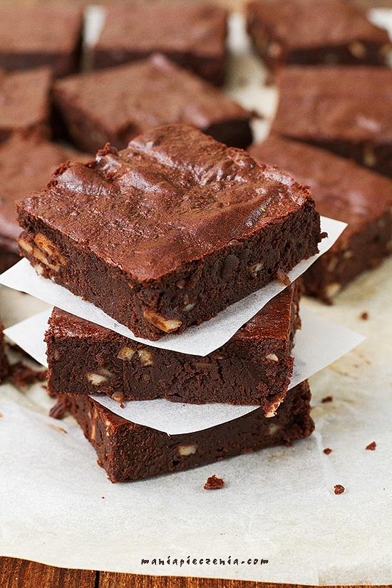 Zdrowe brownie bez glutenu cukru i laktozy