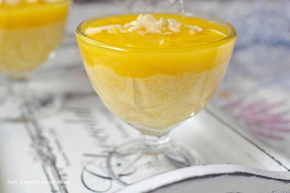 Jaglano-dyniowy pudding z musem z mango
