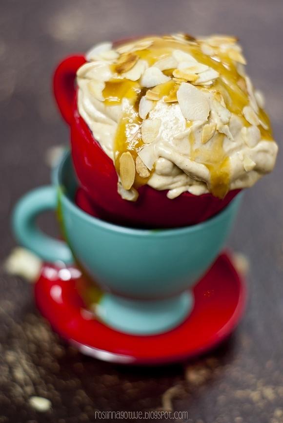 Lody bananowe z wegańskim karmelem