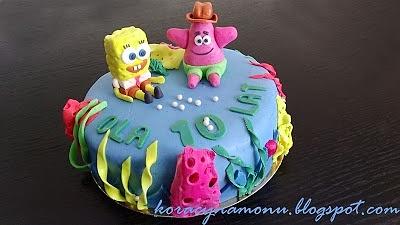 Tort SpongeBob z Patrykiem