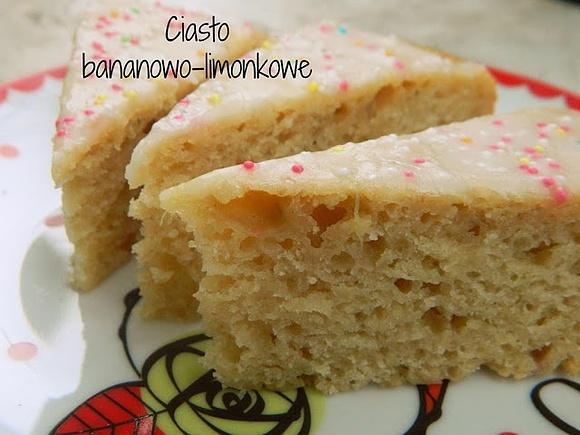 Lekkie ciasto limonkowo-bananowe