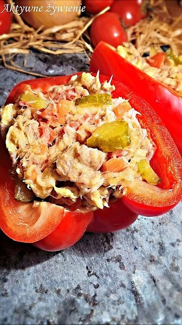 Pasta z makreli wędzonej z pieczoną papryką