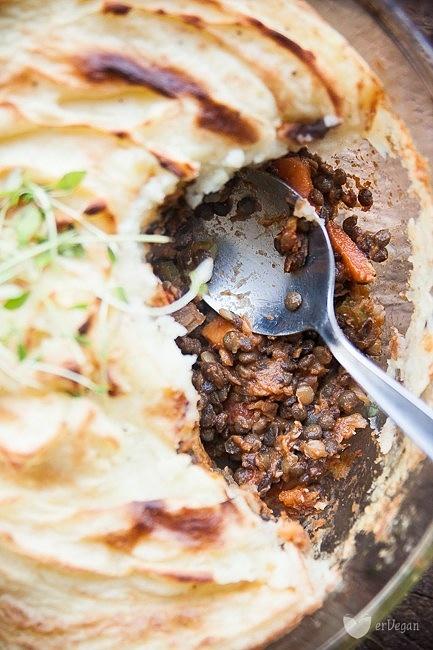 Wegański shepherd’s pie – zapiekanka z soczewicą