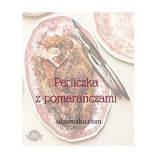 Pieczona perliczka z pomarańczami