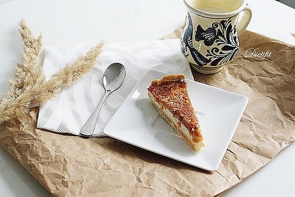 Fit tarta z twarogiem i jabłkami