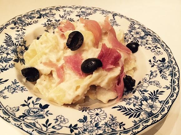 Pappardelle z sosem selerowo serowym