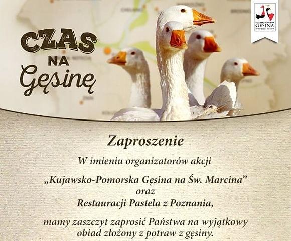 Czas na gęsinę w poznanskiej Pasteli
