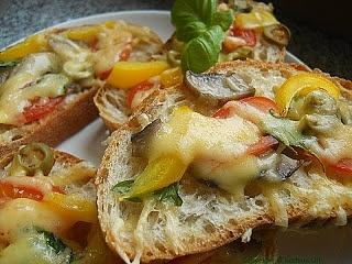 Zapiekane ciabatty na śniadanie