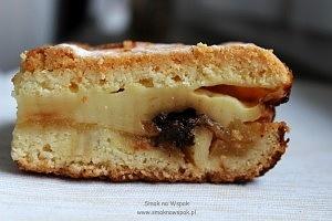 Ciasto z jabłkami i budyniem