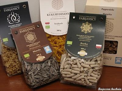 Fabijańscy ekologiczne makarony z certyfikatem na wodzie źródlanej