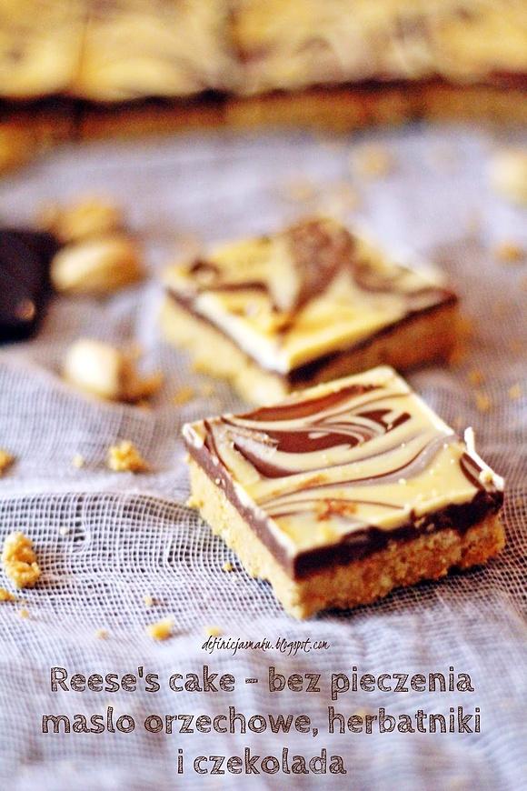 Reese's ciasto z masłem orzechowym, herbatnikami i czekoladą