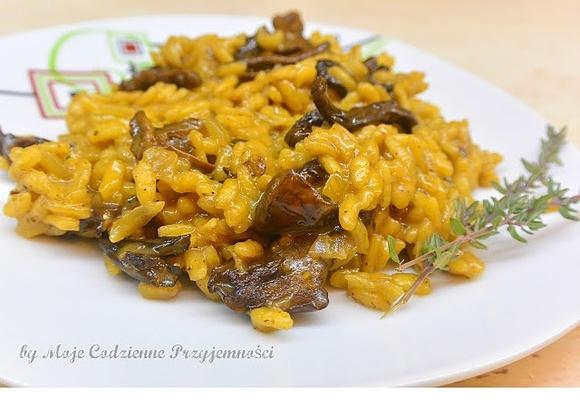 Risotto z suszonymi grzybami