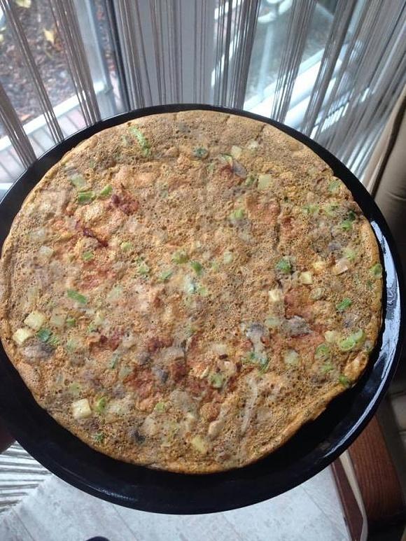Warzywny fit omlet