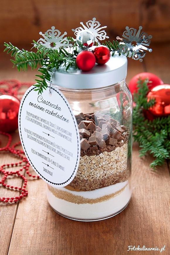 Ciastka diy z etykietą do pobrania na prezent świąteczny