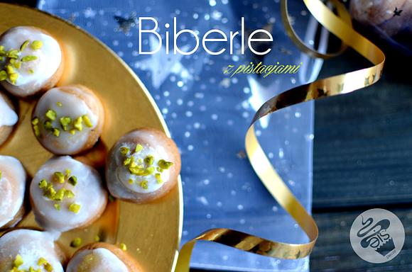 Biberle z pistacjami i marcepanem