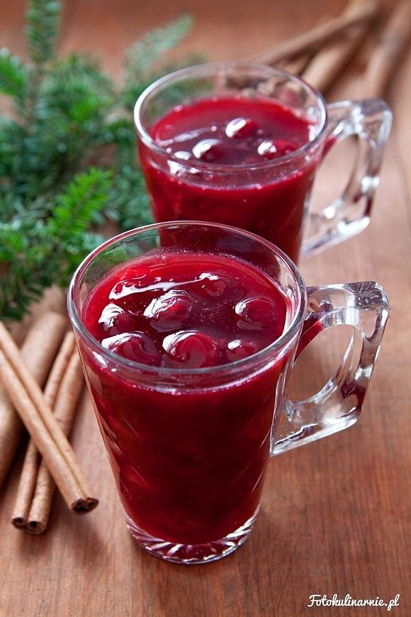 Korzenno-pomarańczowy kisiel wiśniowy
