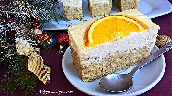 Serniko-makowiec na jaglanym spodzie