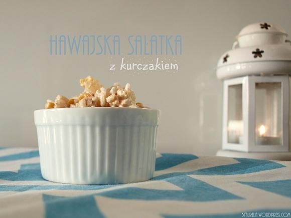 Hawajska sałatka z ryżem i kurczakiem