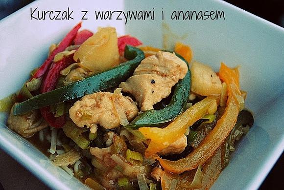 Kurczak z warzywami a`la chińskie