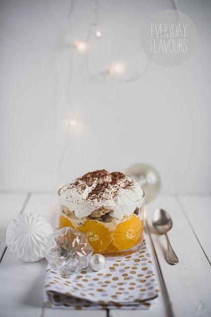 Świąteczne trifle z pomarańczami i panettone