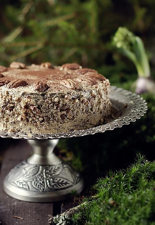 Tort makowy kawowy