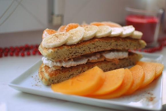 Omlet z kleiku ryżowego z makiem