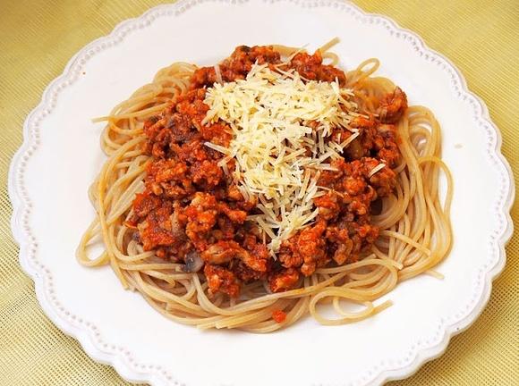 Spaghetti z pieczarkami