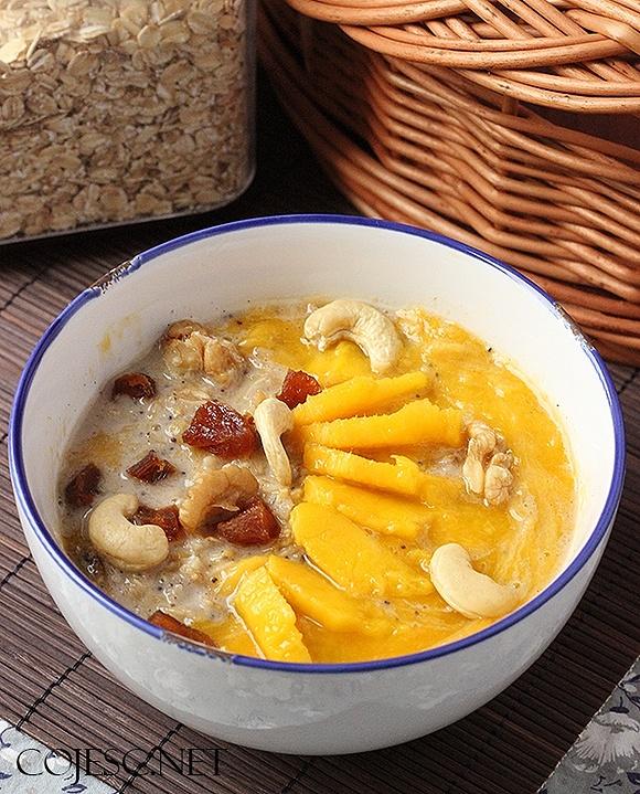 Owsianka z mango - zdrowe śniadanie wegańskie i bez laktozy