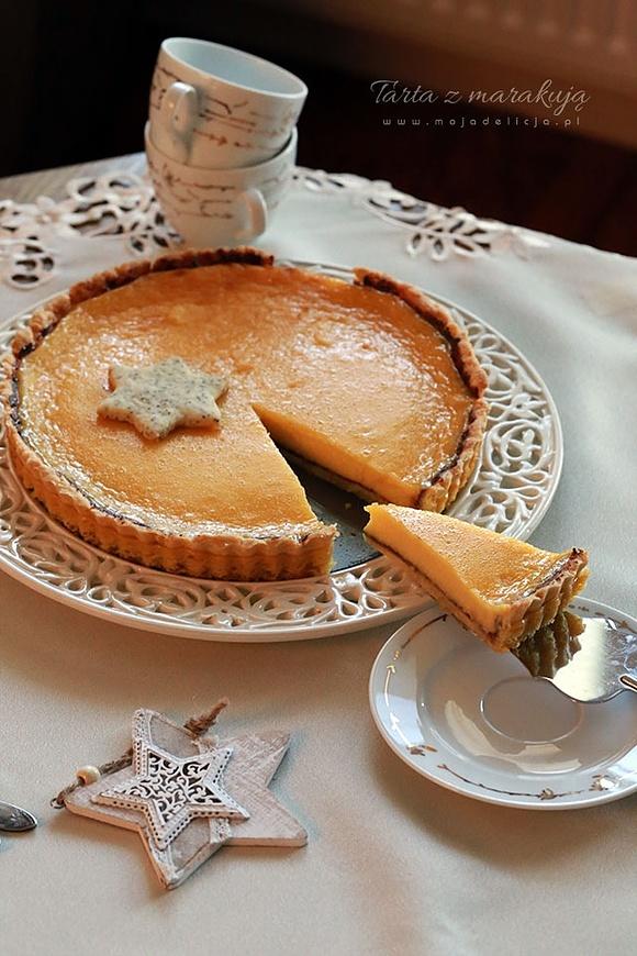 Pomarańczowa tarta z marakują