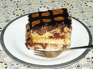 Zebra budyniowo-krowkowa ciasto na kawę i herbatę