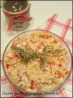 Sałatka podwójnie drobiowa z ananasem