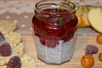 Malinowy pudding z chia