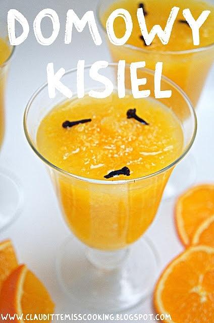 Domowy kisiel pomarańczowy