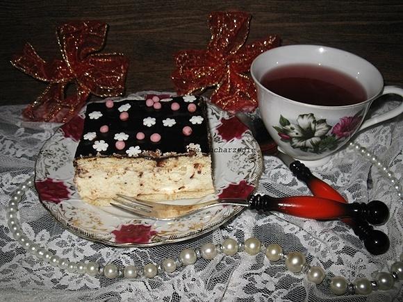 Sernik na zimno a la ptasie mleczko