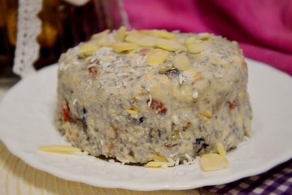 Jednoporcjowy raw bakaliowiec śmietnikowiec